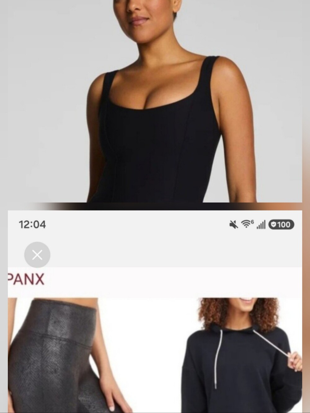 2 Piece Set By SPANX-Scoop Neck Shaping Tank With Shaping Bike Short